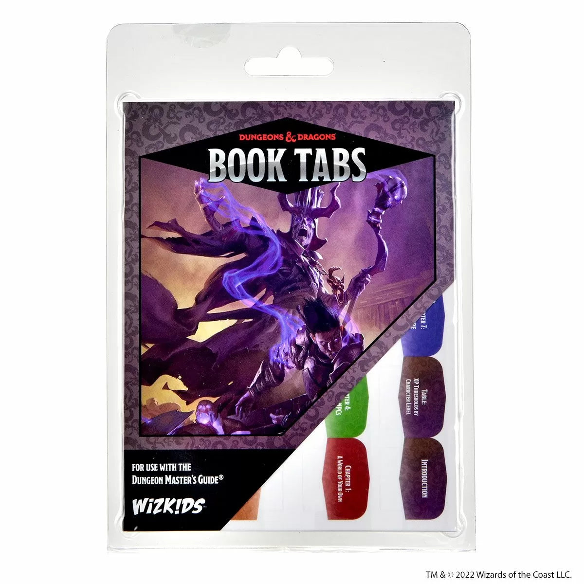 a package of book tags with a picture of a dragon