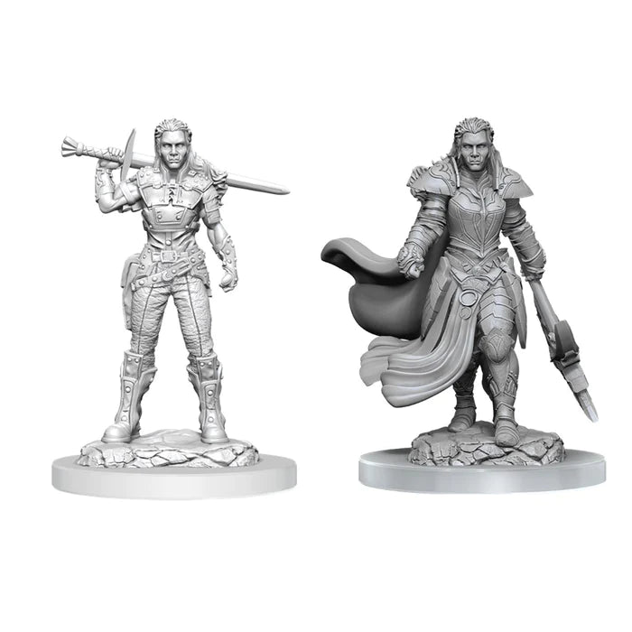 D&D Nolzurs Miniatures - Orc Fighter Female